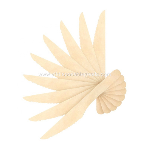 6" Disposable Wooden Knives